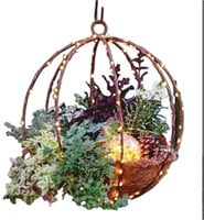 LED Artificial Flower Hanging Basket Craft