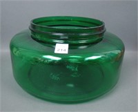Depression Era Emerald Green Glass Fish Bowl