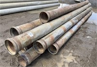 Lot of Approx (10) Sticks of 10" Alu. Pipe