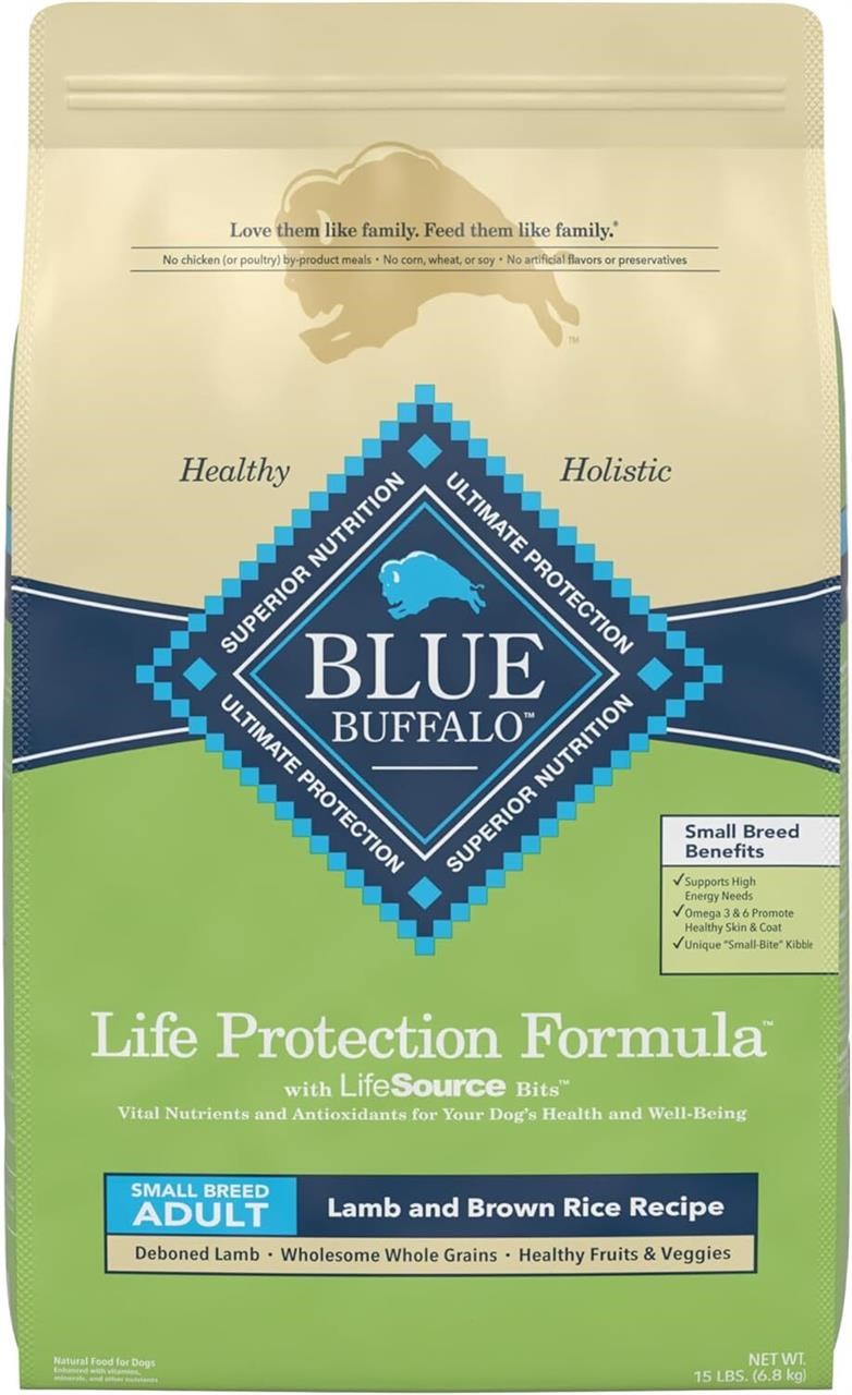 Blue Buffalo Dog Food  Lamb & Rice  15lb