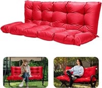 Outdoor Swing Cushion - 60x40x4in  Red