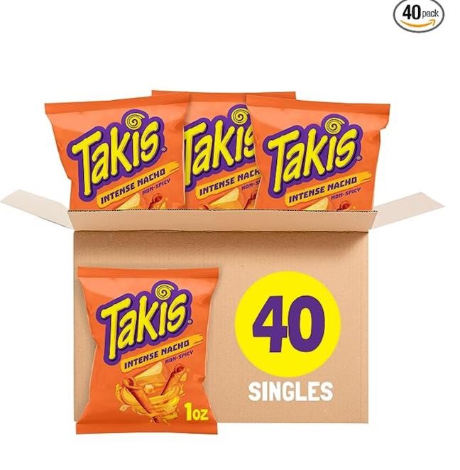 Takis Nacho Cheese Chips  40 Bags  1oz Each