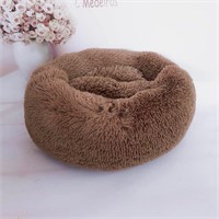 Dog Donut Bed Calming  Raised Rims  Coffee large