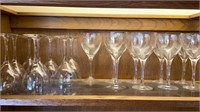 Barware Swedish Crystal Wine Glasses 6 3/4 and 7