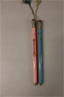 2- 1962 World's Fair Jumbo Souvenir Pencils