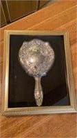 Antique Silver Plated Framed Mirror 9x11x1 1/2 in