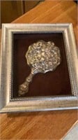Antique Silver Plated Mirror Framed 11x13x2 1/2 in