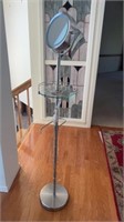 Standing Makeup mirror with shelves, plug ins