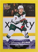 Brock Faber 2023-24 UD Young Guns Canvas Rookie