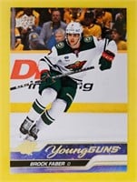 Brock Faber 2023-24 UD Young Guns Rookie Card