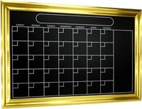 Gold Magnetic Chalkboard Calendar 20x30