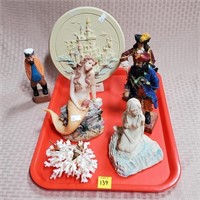 Tray Lot of Nautical Decorations
