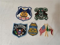 Detroit Police/US Customs Assorted Patches