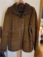 Men's Brown Weatherproof Coat Size XXL
