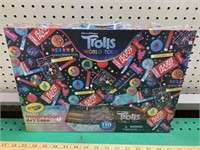 Trolls world tour by crayola coloring set, 110pc,