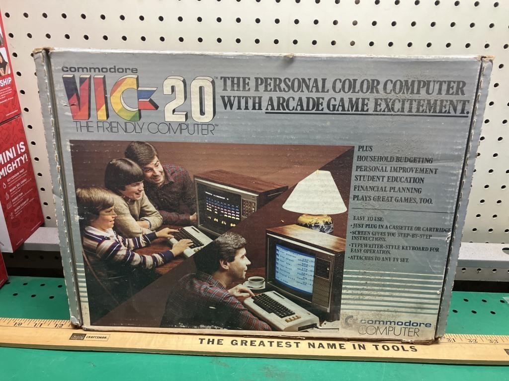 Commodore Vic 20 computer arcade game in box