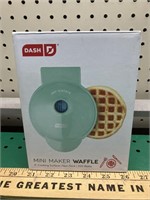 Dash mini waffle maker, new in box