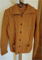 Boys Hand Knit Button Up Sweater