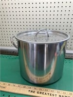 Stainless steel pot, missing 1 handle