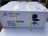 New office chair in sealed box