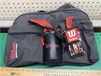 New Wilson sports bag with bottle