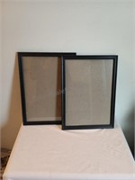 Pair of Black Picture Frames 15x11
