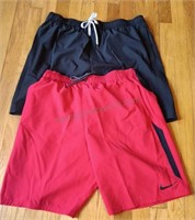 Men's Red Nike Shorts & Sonoma Shorts   Size L