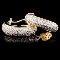 2.56ctw Diamond Earrings in 14K Gold