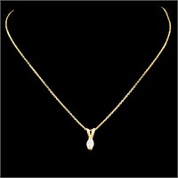 0.11ctw Diamond Pendant in 14K Gold