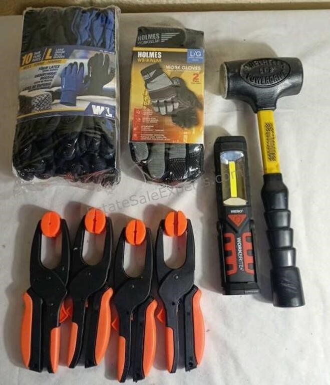 Work Gloves & Assorted Tools