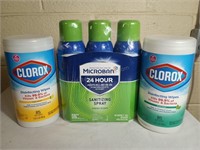 Unused Clorex Wipes & Sanitizing Spray