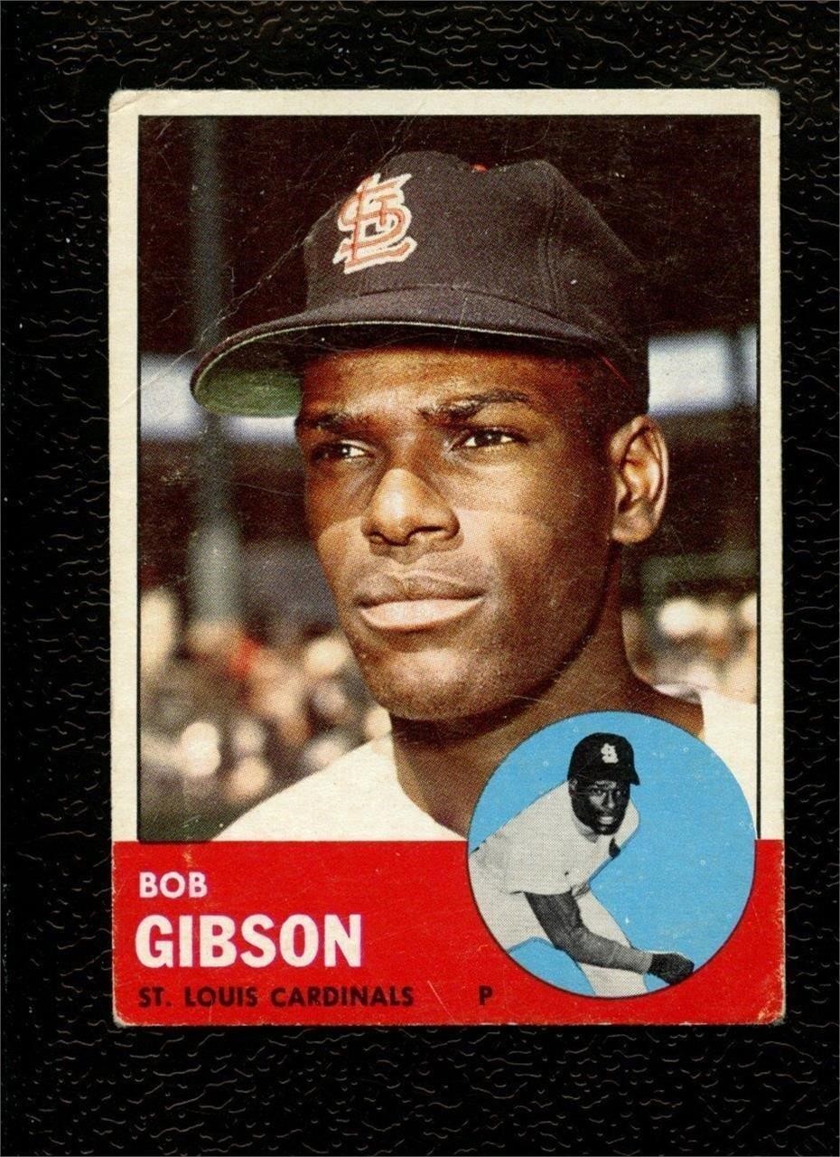 1963 TOPPS BASEBALL #415 BOB GIBSON - CARDINALS VG