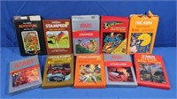 10 Vintage Atari 2600 Video Games-Pacman,