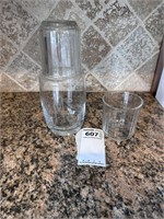 Bedside Water Carafe and Glasses