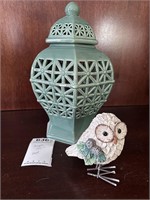 Ginger Jar and Owl