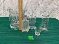 Vtg Glass Specimen Bottle & more