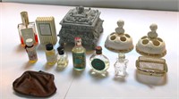 Vintage Perfume Lip Stick Holders & Powder Box