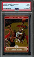 2006 TOPPS CHROME #67 LeBRON JAMES - PSA 9