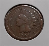 INDIAN HEAD CENT-1907-P