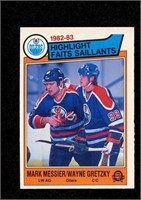 1983 OPC HOCKEY # 23 GRETZKY/MESSIER - NMMT OILERS