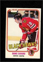 1981 OPC HOCKEY # 63 DENIS SAVARD ROOKIE - HAWKS