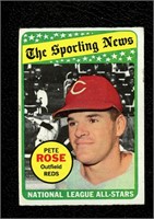 1969 TOPPS BASEBALL #424 PETE ROSE ALLSTAR - REDS