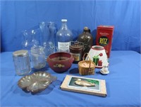Ritz Tin, Brown Ceramic Dog, Vases & more