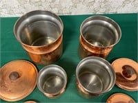 Tagus Copper Nesting Canisters-Made in Portugal