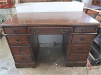 Antique Desk-Handcut, Dovetailed, 9-drawer