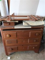 Antique 3-drawer Dresser-Handcut Dovetailed
