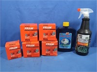 Fram Oil Filters, Wheel & Tire Spray, Turtle Wax