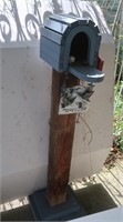 Wooden Bird Box Mail Box 42" Tall