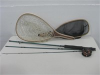 Martin Rod & Fly Reel W/ Two Fishing Nets See