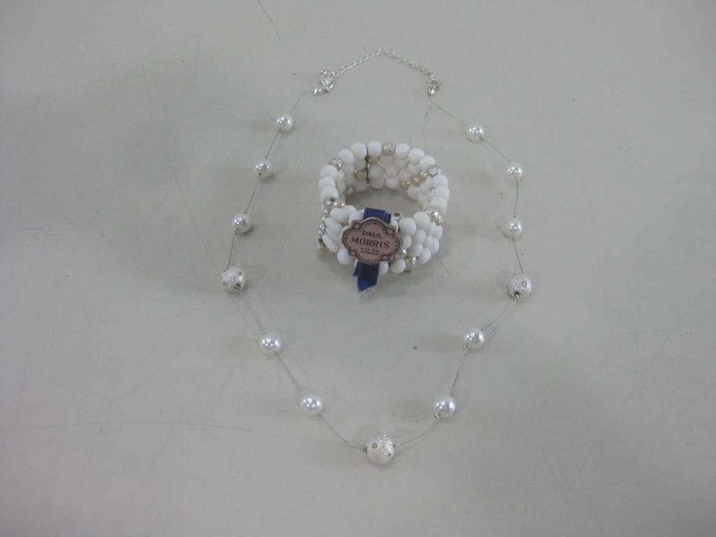 Vtg Braclet W/ Genuine Pearls & Faux Necklace